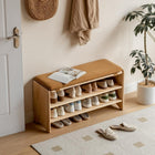 Hilen Solid Pine Shoe Storage Bench