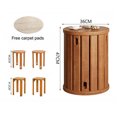 Sharman Wood Stool (Set of 4)