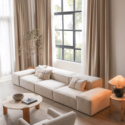 Emma Linen Fabric Modular Sofa