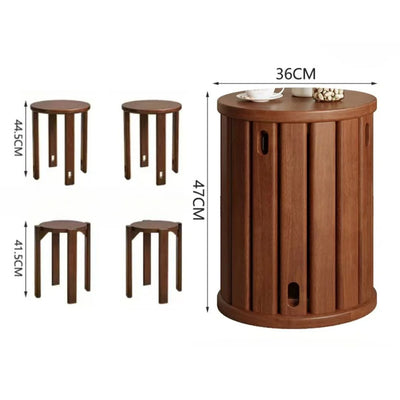 Sharman Wood Stool (Set of 4)