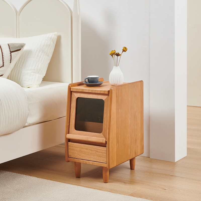 Corcino Solid Wood Nightstand