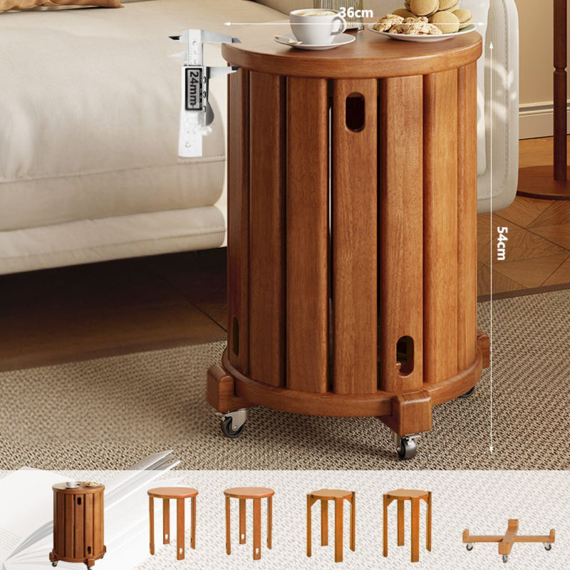 Sharman Wood Stool (Set of 4)
