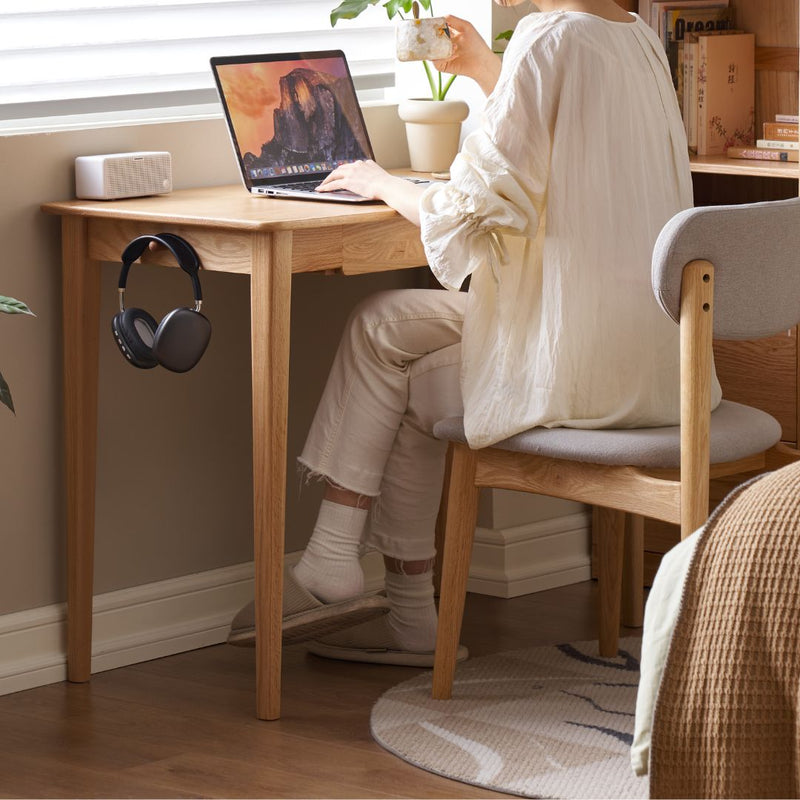 EcoChic Oak Wood Work Desk