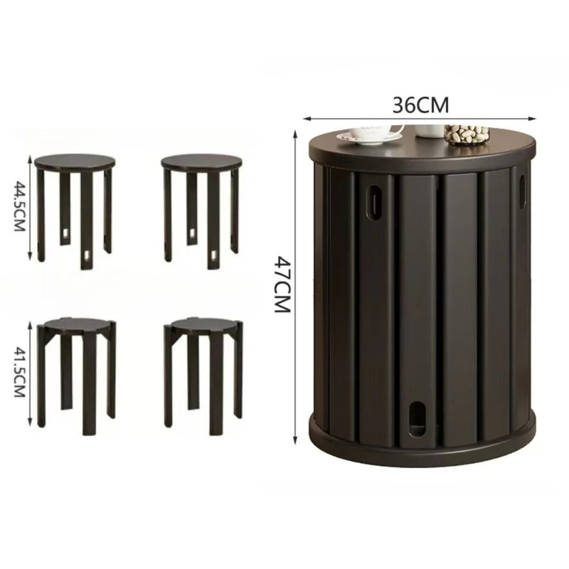 Sharman Wood Stool (Set of 4)