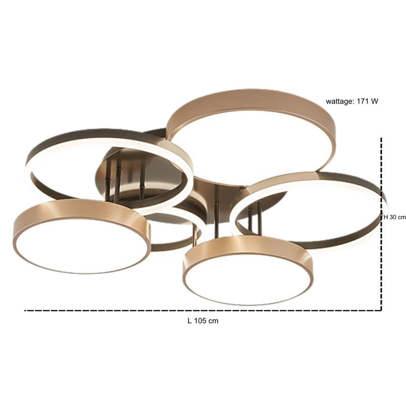 Luna Modern Circle Ceiling Light