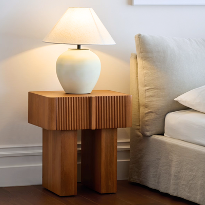 Lafever Solid Wood Nightstand - Cozymatic Australia