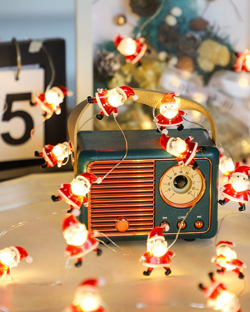 Frosty Miniature Santa Claus & Snowman Lights