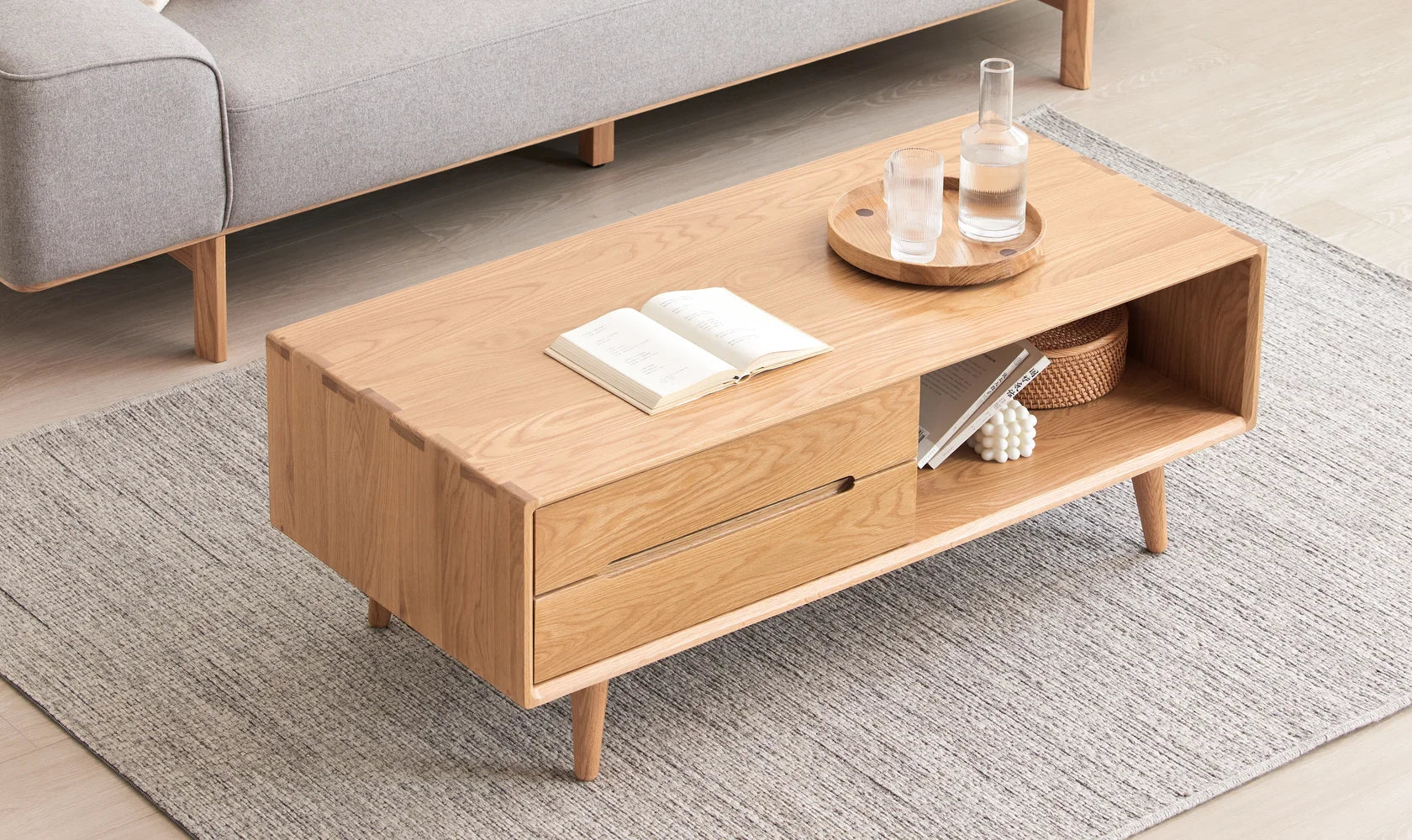 Orientale Nordica Oak Coffee Table