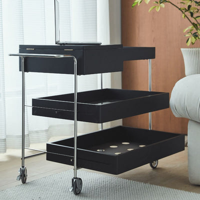 Abrams 3-Tier Bar Cart with Wheels