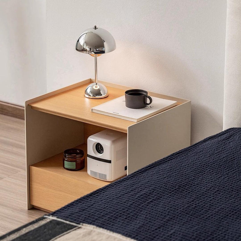 Elara Solid Wood Nightstand - Cozymatic Australia