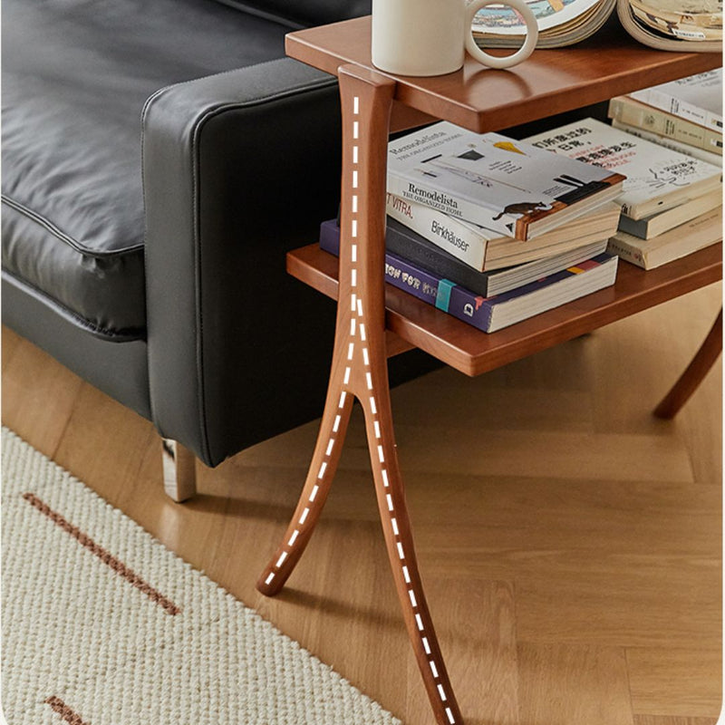 Fadzai X-Leg Solid Wood Side Table