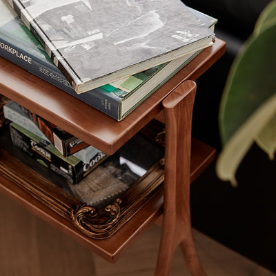 Fadzai X-Leg Solid Wood Side Table