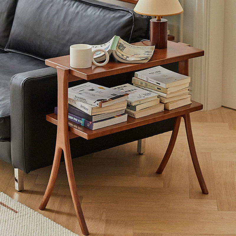 Fadzai X-Leg Solid Wood Side Table