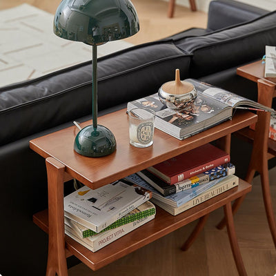 Fadzai X-Leg Solid Wood Side Table