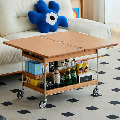 Hans Cherry Vintage Folding Coffee Table