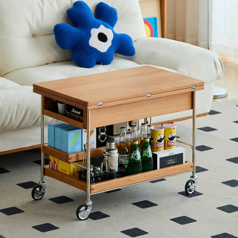Hans Cherry Vintage Folding Coffee Table