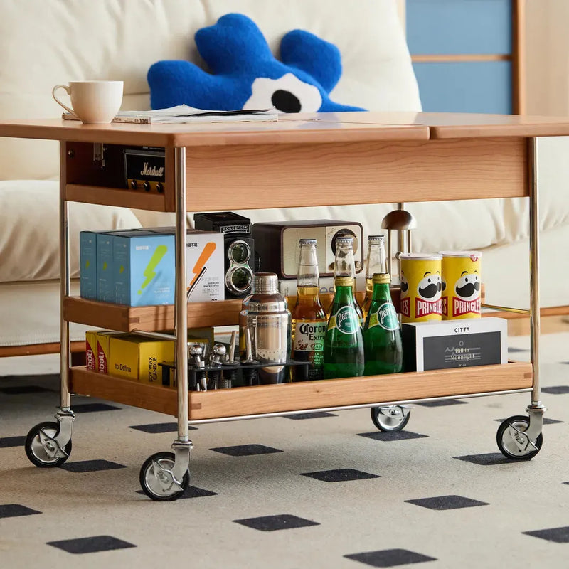Hans Cherry Vintage Folding Coffee Table