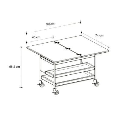 Hans Cherry Vintage Folding Coffee Table