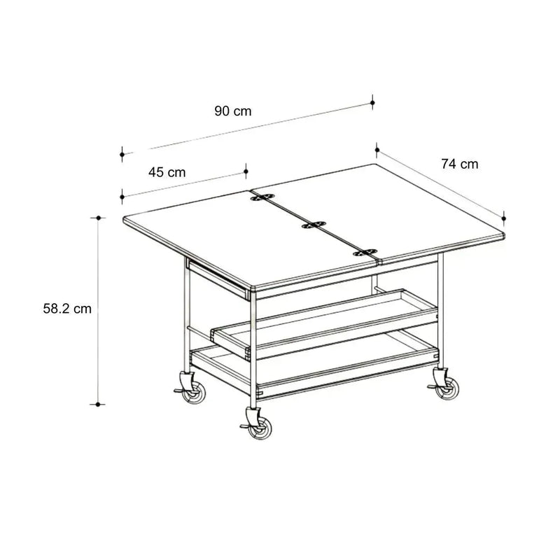 Hans Cherry Vintage Folding Coffee Table