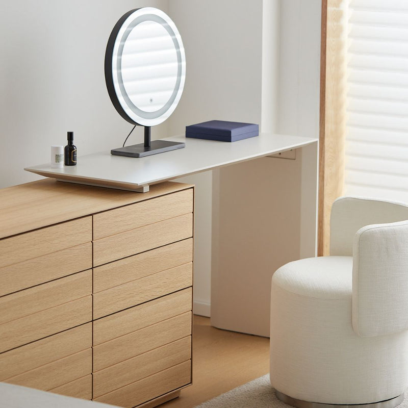 Harper Wood Vanity with Drawer Chest