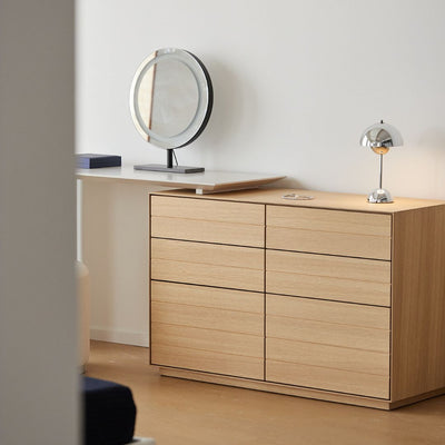 Harper Wood Vanity with Drawer Chest