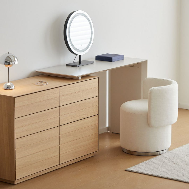 Harper Wood Vanity with Drawer Chest
