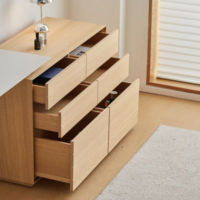 Harper Wood Vanity with Drawer Chest