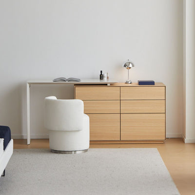 Harper Wood Vanity with Drawer Chest