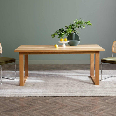 Aspen Oak Ski-Leg Dining Table - Cozymatic Australia