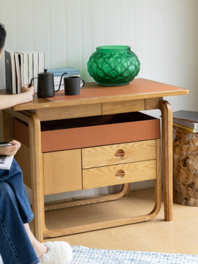 Rino Leather Writing Desk