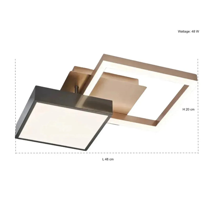 Yara Modern Square Ceiling Light