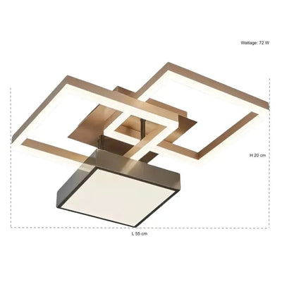 Yara Modern Square Ceiling Light