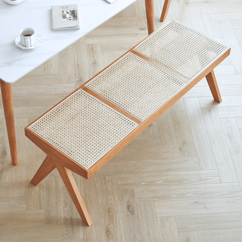 Atticus Rattan Bench & Ottoman - Cozymatic Australia