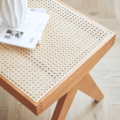 Atticus Rattan Bench & Ottoman - Cozymatic Australia