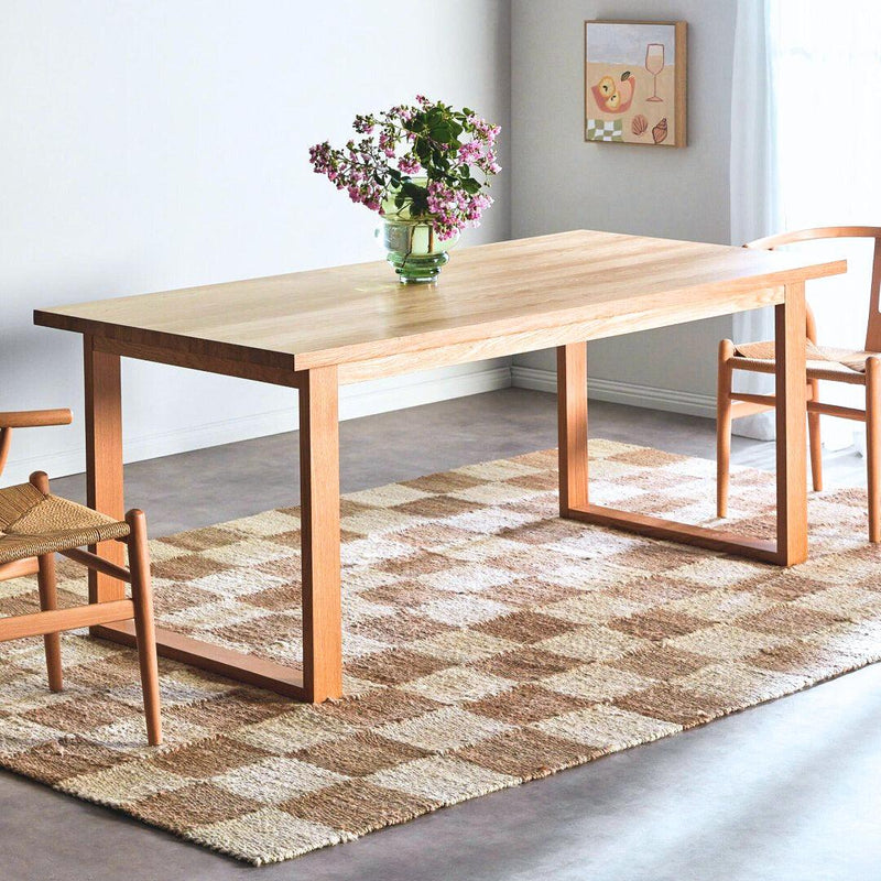 Aspen Oak Ski-Leg Dining Table - Cozymatic Australia