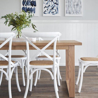 Aspen Oak Ski-Leg Dining Table - Cozymatic Australia