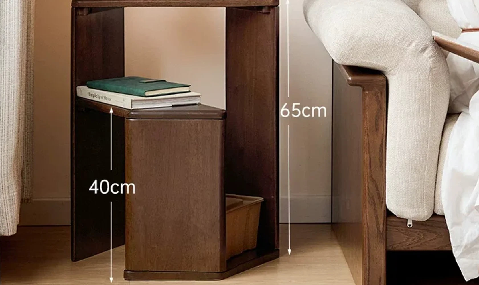 Orvyn Solid Wood Corner Shelf