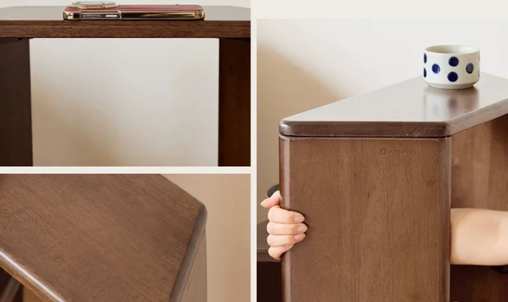 Orvyn Solid Wood Corner Shelf