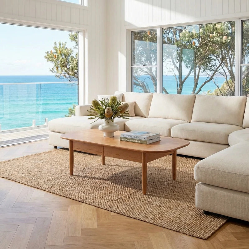 Falen Cherry Wood Coffee Table – Cozymatic Australia