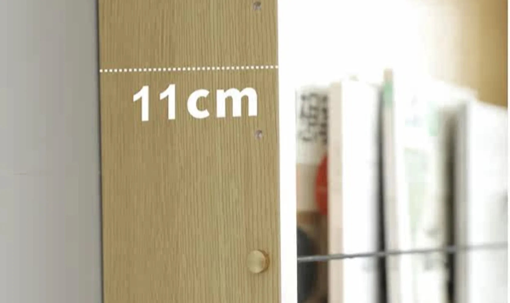 Stax Slim Wood Bookshelf Storage Rack