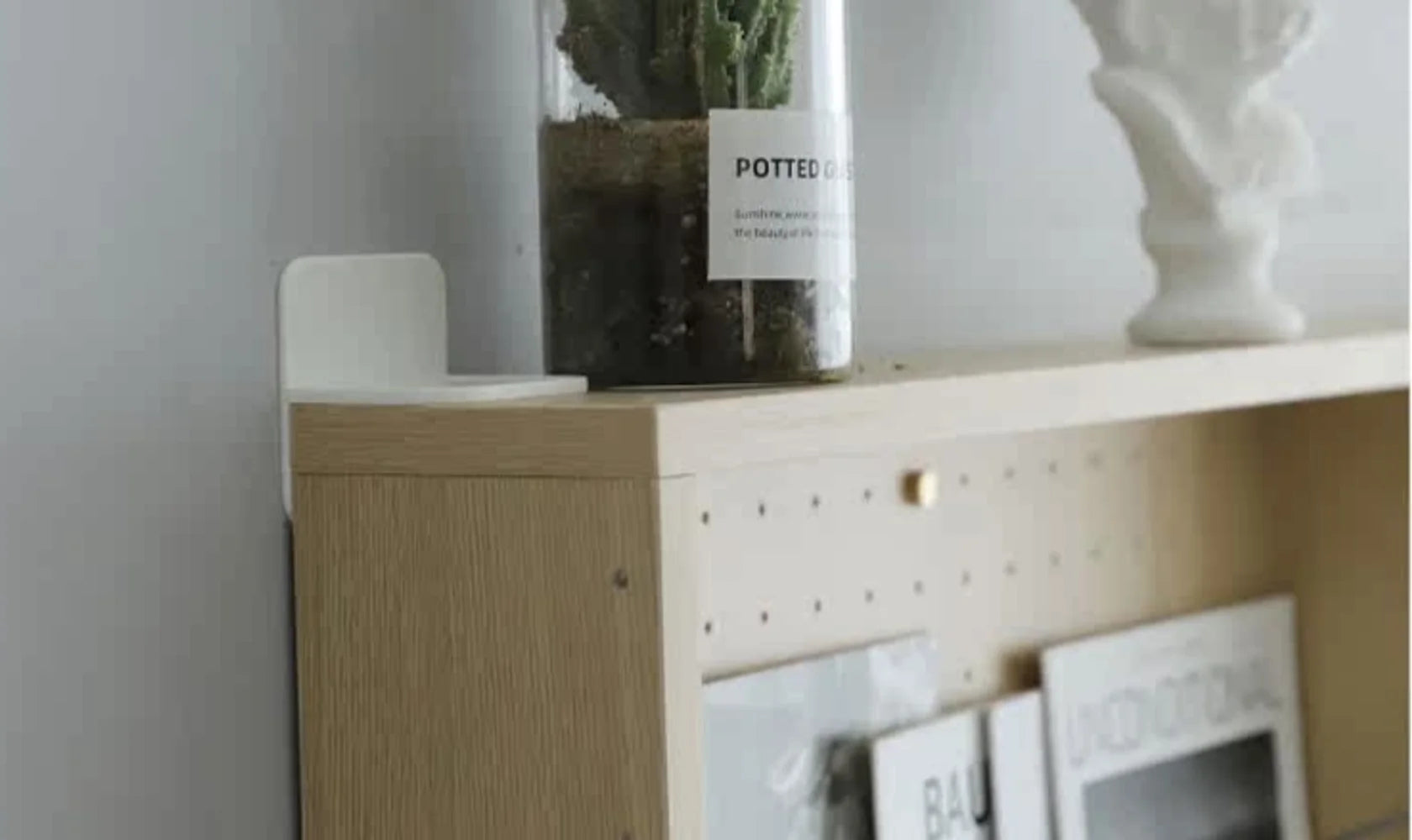 Stax Slim Wood Bookshelf Storage Rack