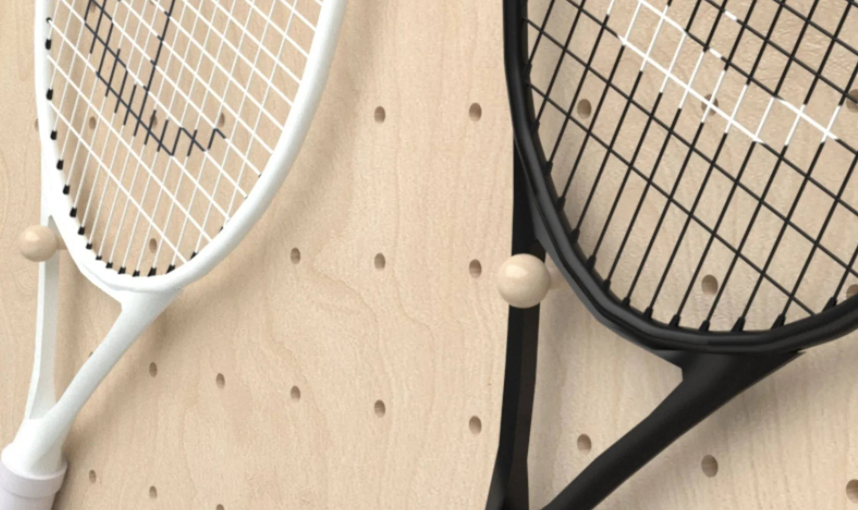 Stax Pegboard Tennis Racket Wall Rack