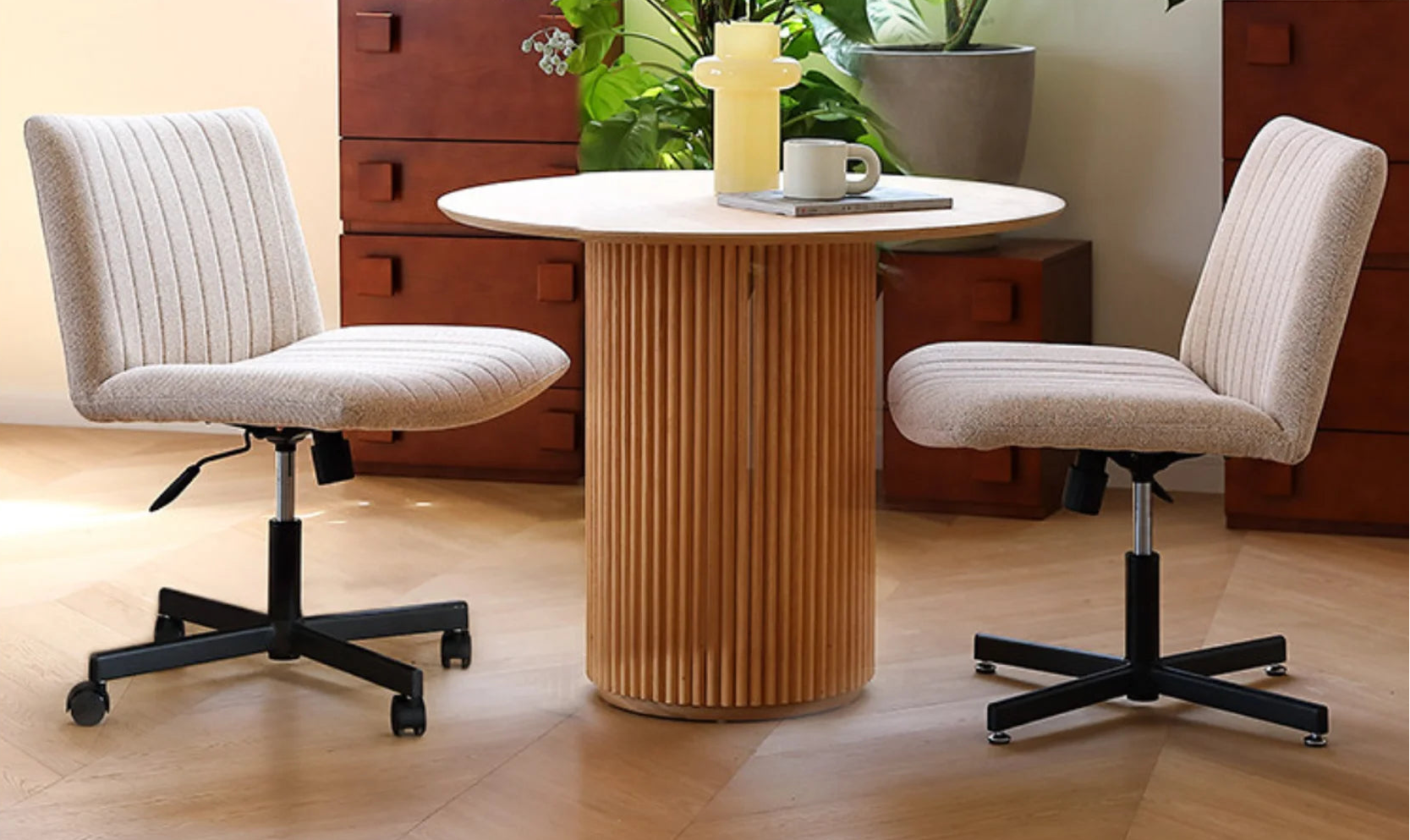 Eliana Ergonomic Desk Chair Light Yellow