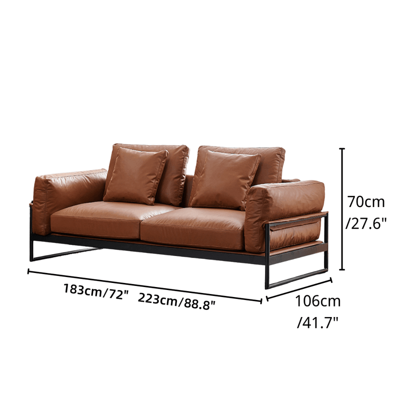 Ibiza Leather Sofa - Cozymatic Australia