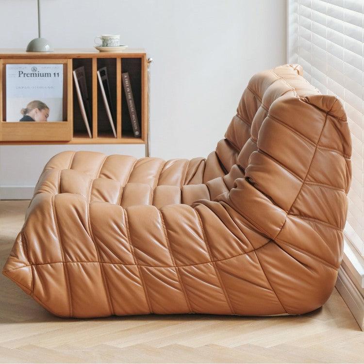 Kruska Designer Leather Sofa - Cozymatic Australia