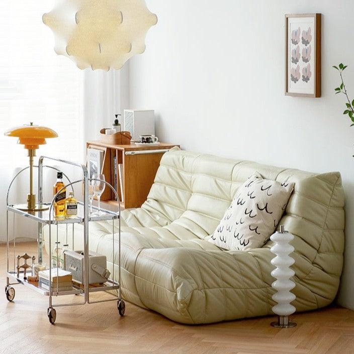 Kruska Designer Leather Sofa - Cozymatic Australia