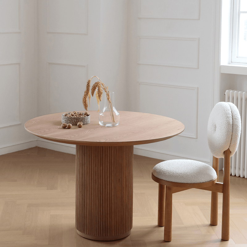 Marie Solid Wood Round Dining Table - Cozymatic Australia