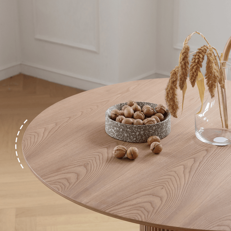 Marie Solid Wood Round Dining Table - Cozymatic Australia