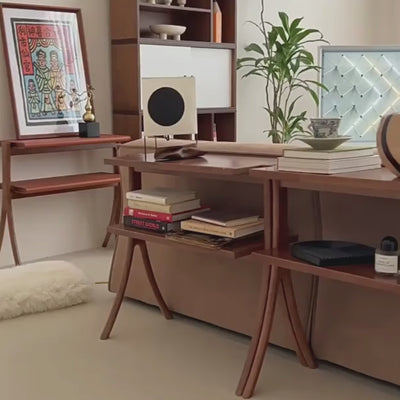 Fadzai X-Leg Solid Wood Side Table