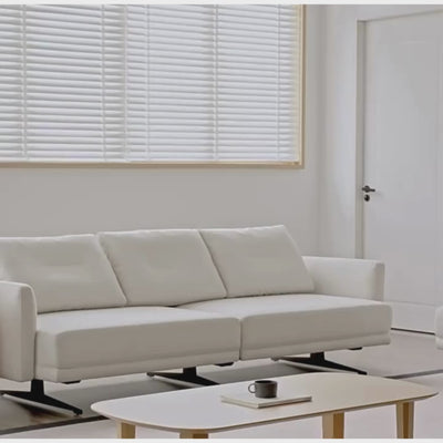 EcoChic Minimalist Fabric Sofa main video

